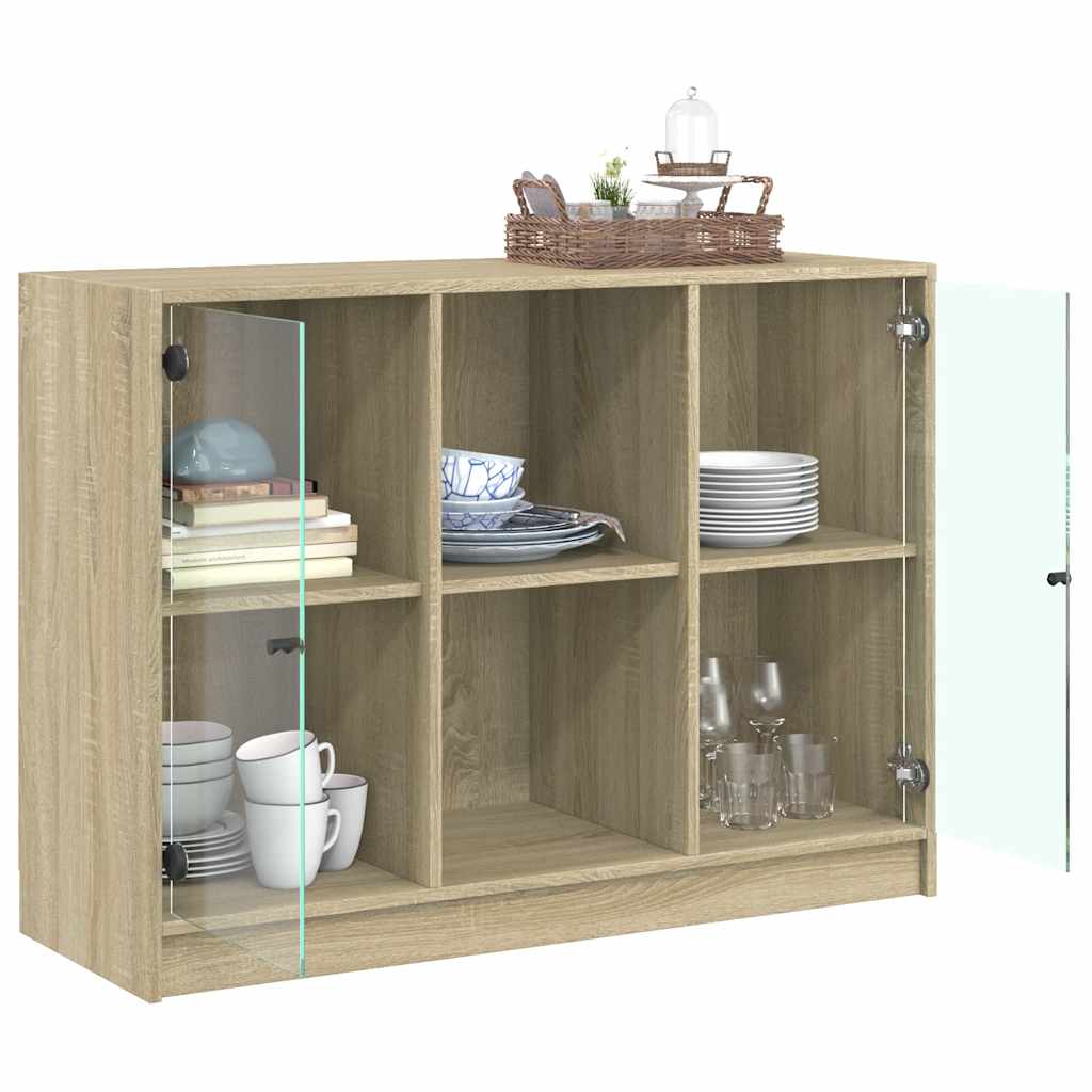 Komoda boja hrasta sonome 102x37x75,5 cm od konstruiranog drva