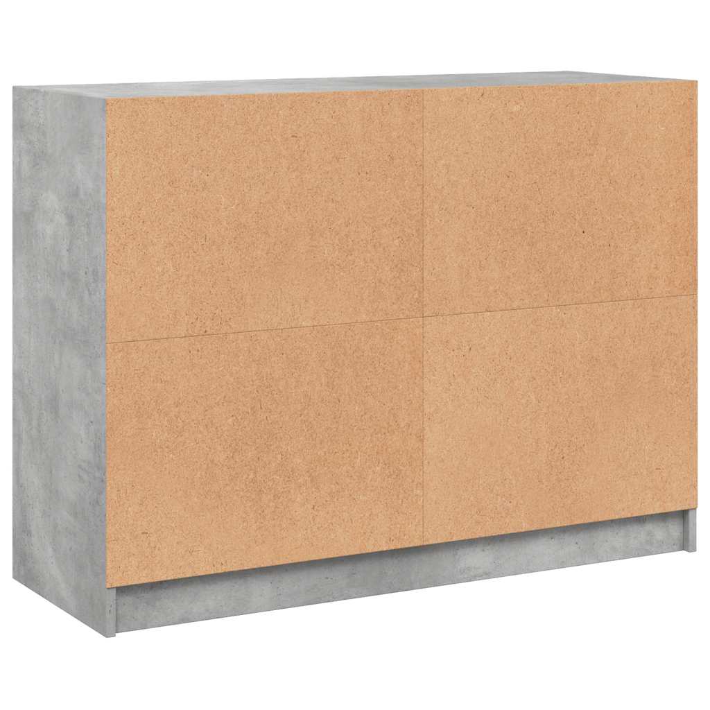 Komoda siva boja betona 102x37x75,5 cm od konstruiranog drva