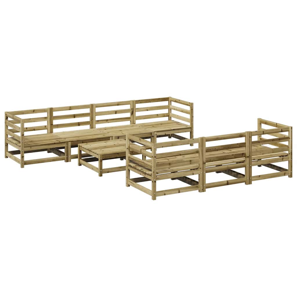 8-dijelni set vrtnih sofa od impregnirane borovine