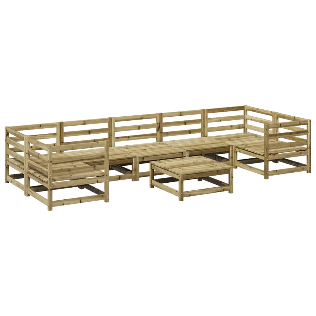 8-dijelni set vrtnih sofa od impregnirane borovine