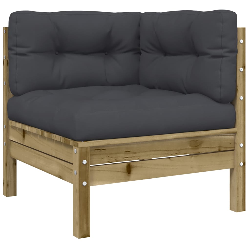 5-dijelni set vrtnih sofa s jastucima od impregnirane borovine