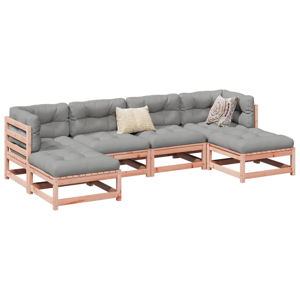 6-dijelni set vrtnih sofa od masivne duglazije i jelovine