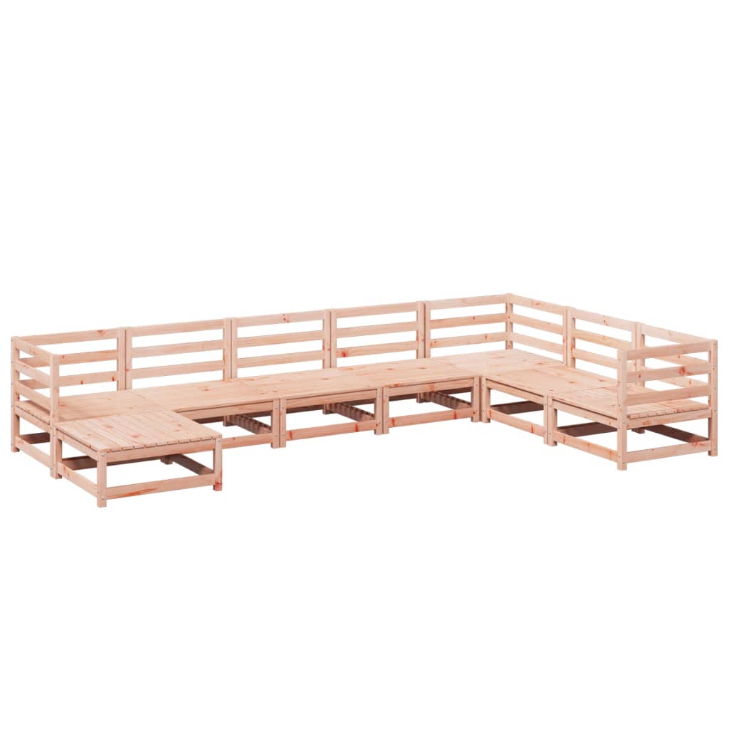 8-dijelni set vrtnih sofa od masivnog drva duglazije