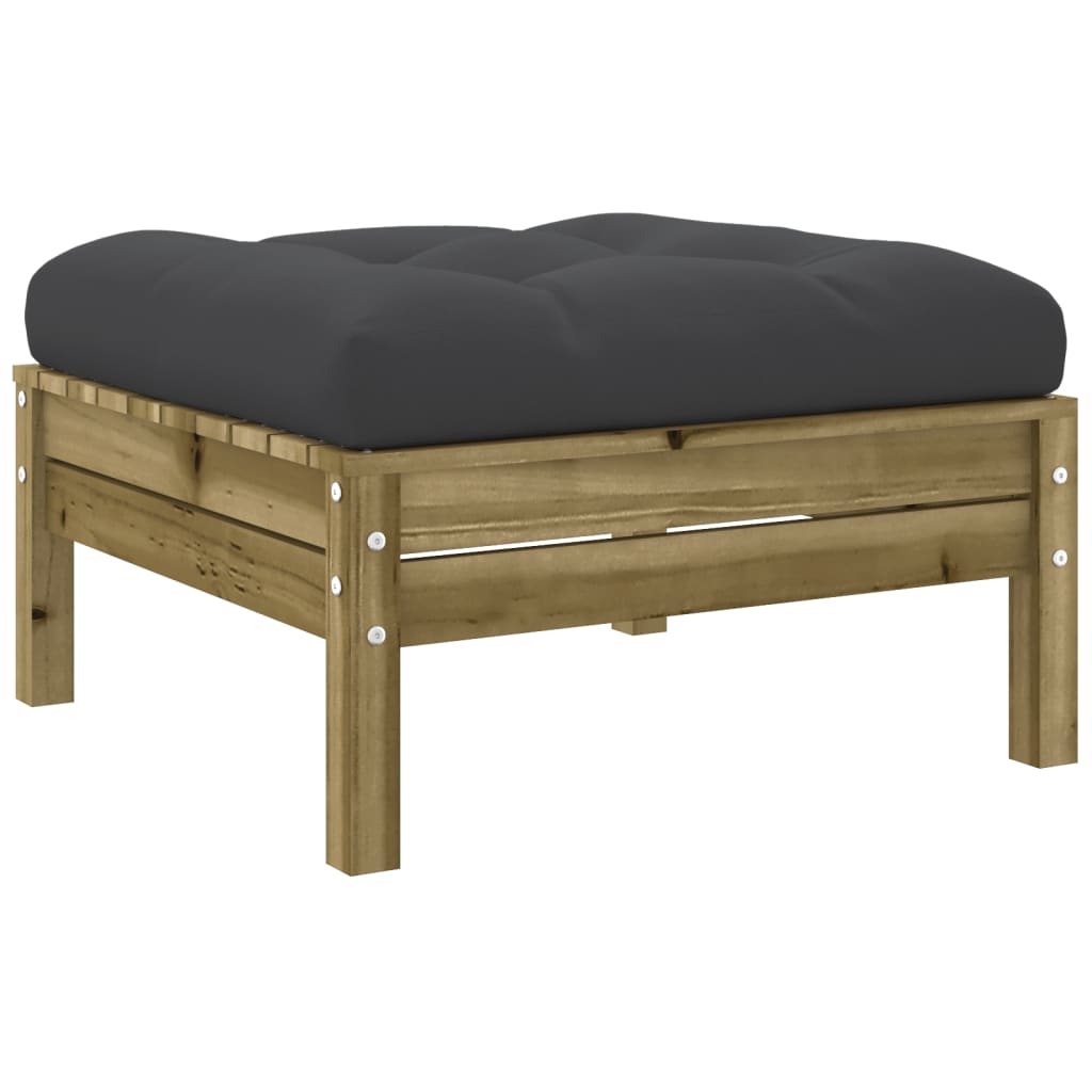 10-dijelni set vrtnih sofa s jastucima od impregnirane borovine