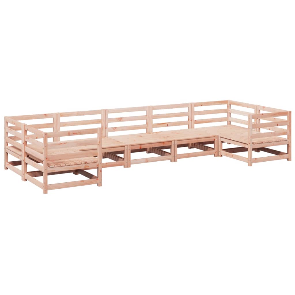 7-dijelni set vrtnih sofa od masivnog drva duglazije