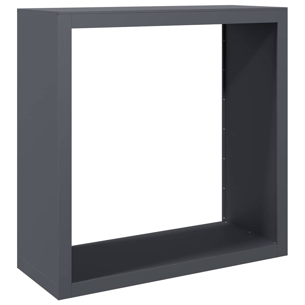 Stalak za drva za ogrjev antracit 100x40x100 cm čelični