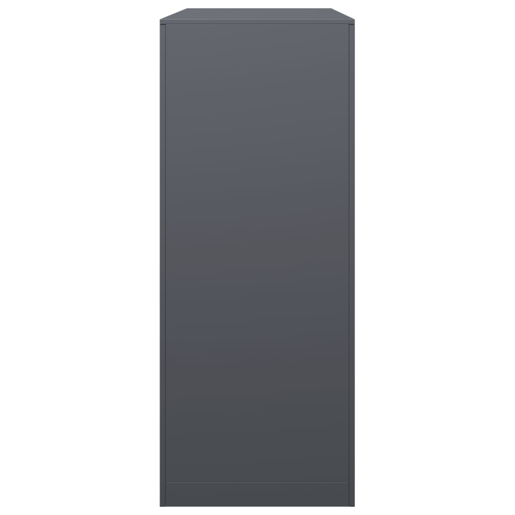 Stalak za drva za ogrjev antracit 100x40x100 cm čelični
