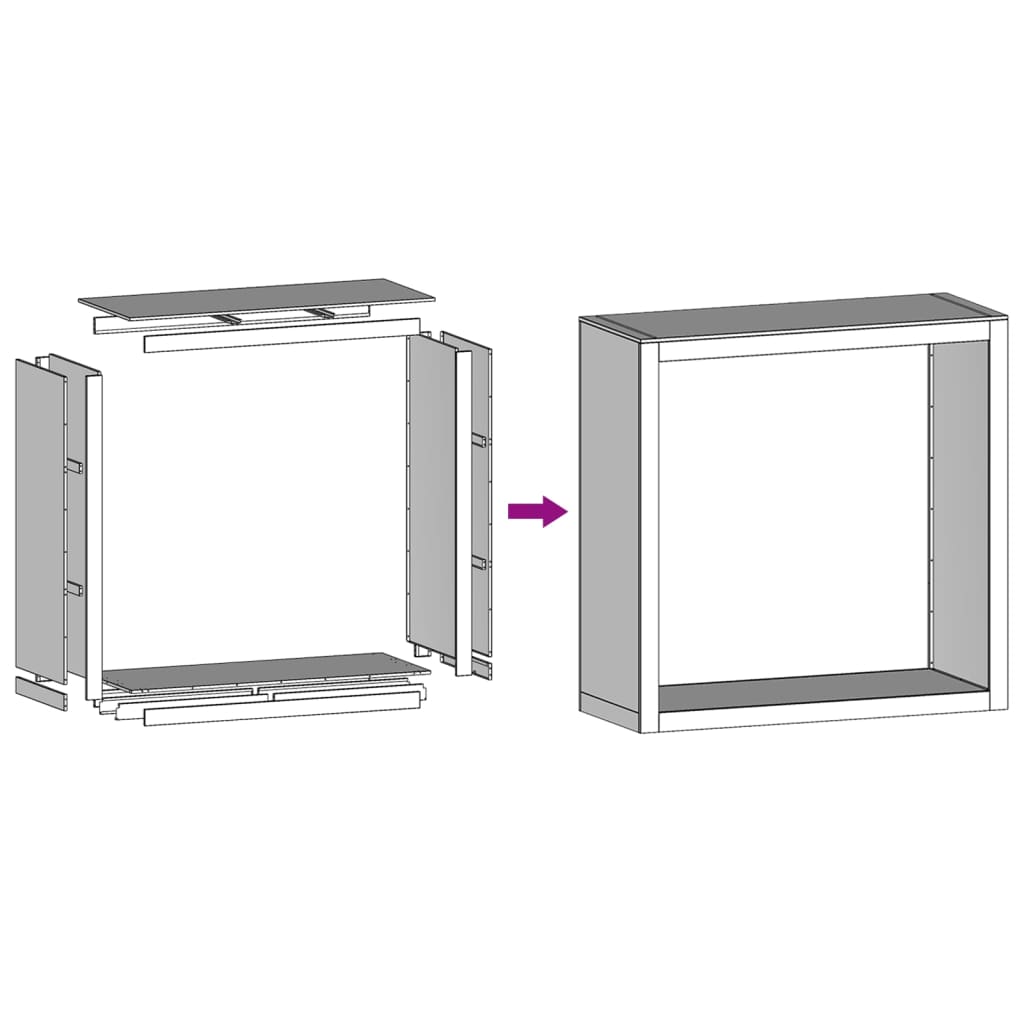 Stalak za drva za ogrjev zeleni 100x40x100 cm čelični