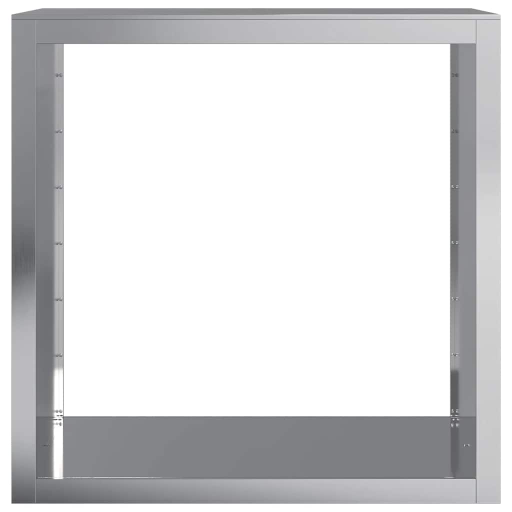 Stalak za drva za ogrjev 100x40x100 cm od pocinčanog čelika