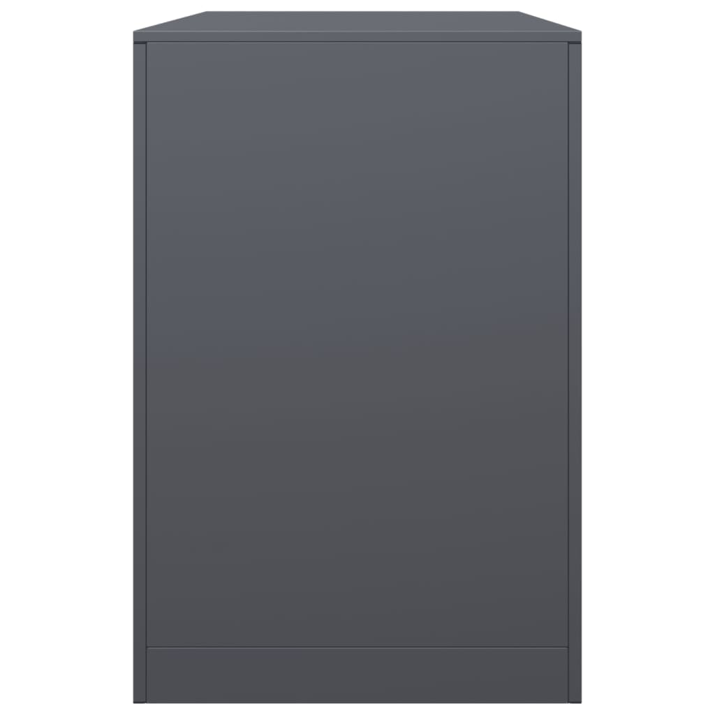Stalak za drva za ogrjev antracit 100x40x60 cm čelični