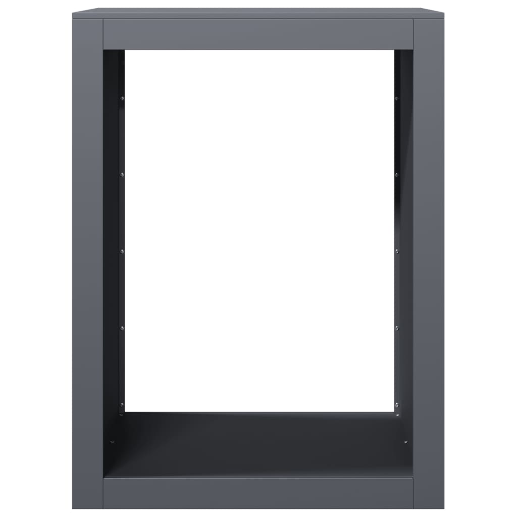 Stalak za drva za ogrjev antracit 60x40x80 cm čelični