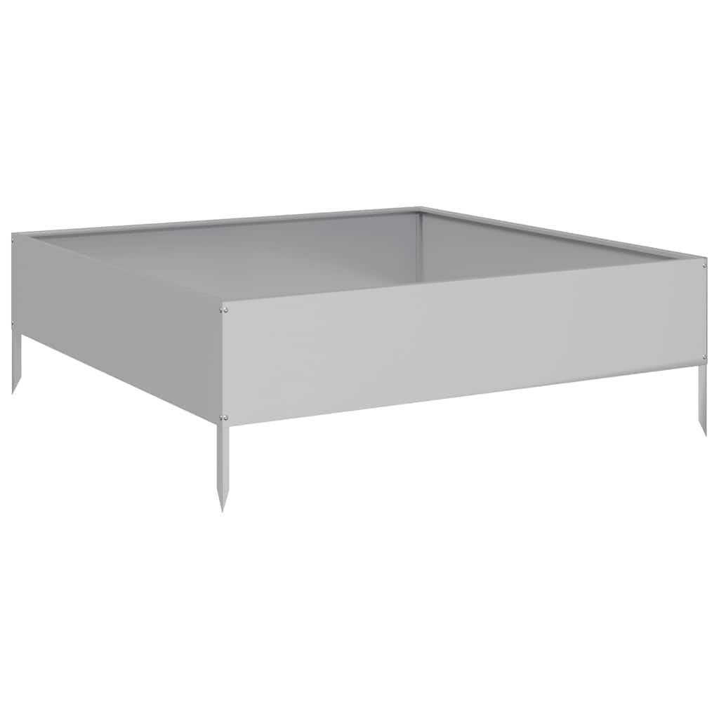 Povišena vrtna gredica 100x100x33,5 cm pocinčani čelik