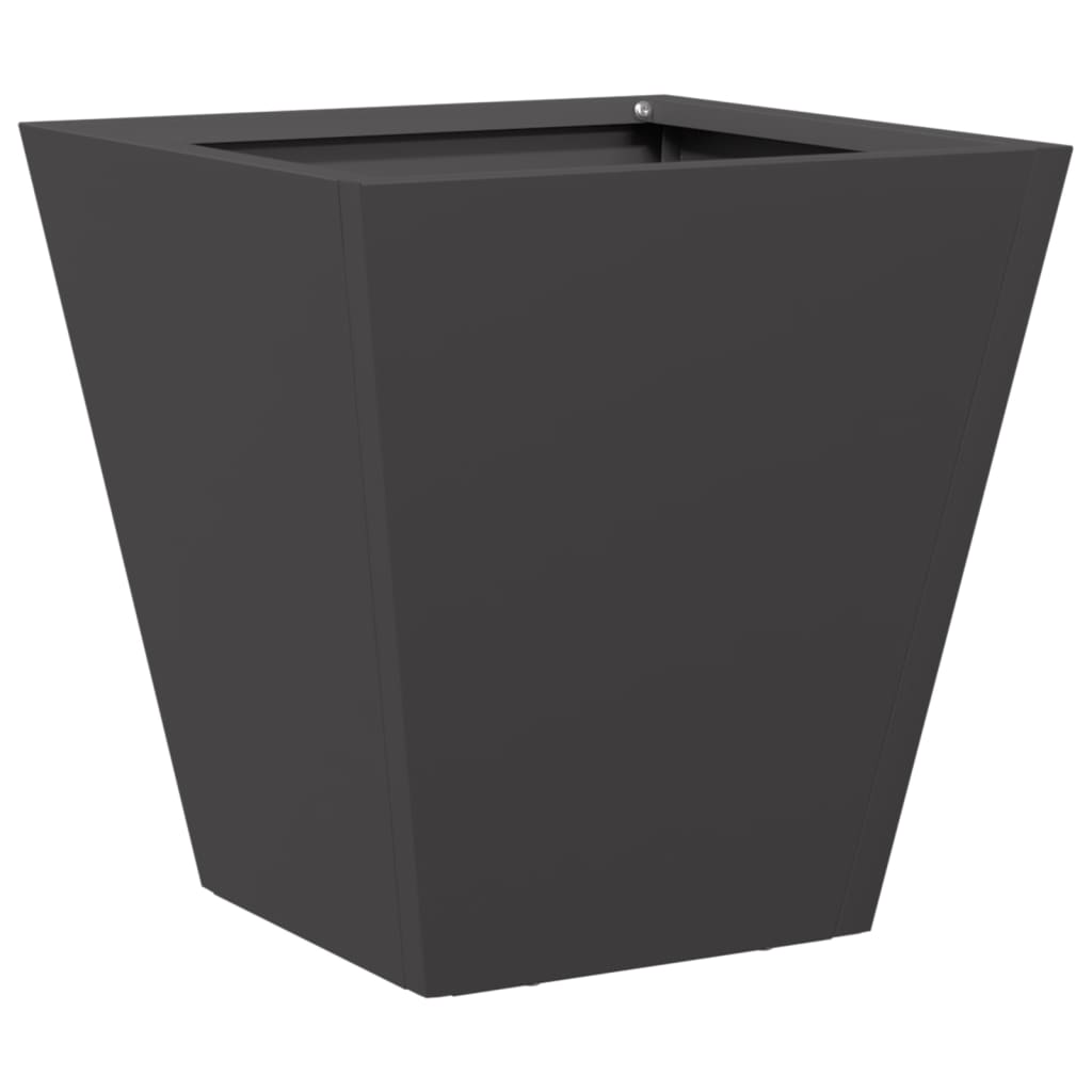 Vrtne sadilice 2 kom crne 30x30x30 cm čelične