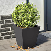 Vrtne sadilice 2 kom crne 30x30x30 cm čelične