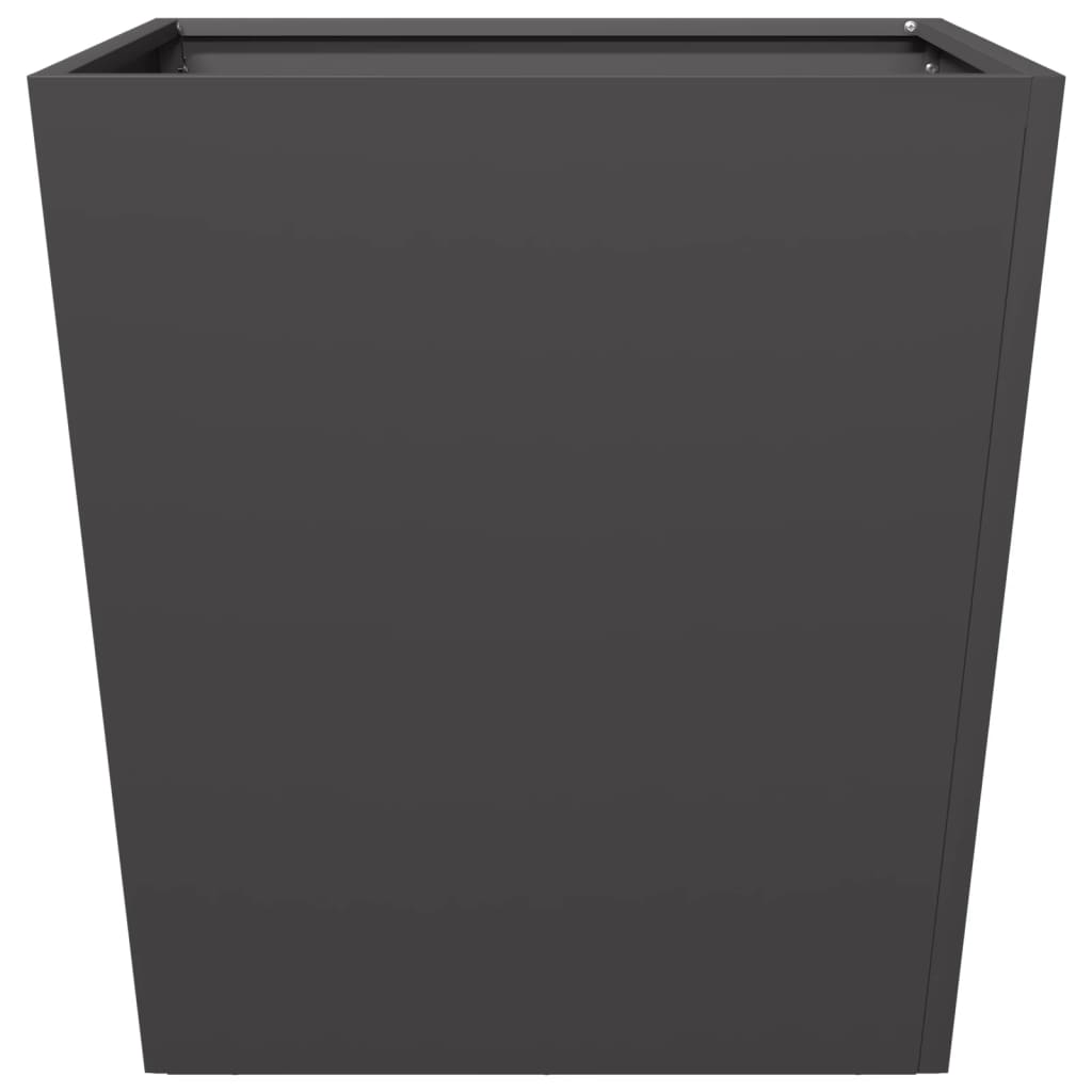 Vrtne sadilice 2 kom crne 50 x 50 x 50 cm čelične