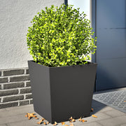 Vrtne sadilice 2 kom crne 50 x 50 x 50 cm čelične