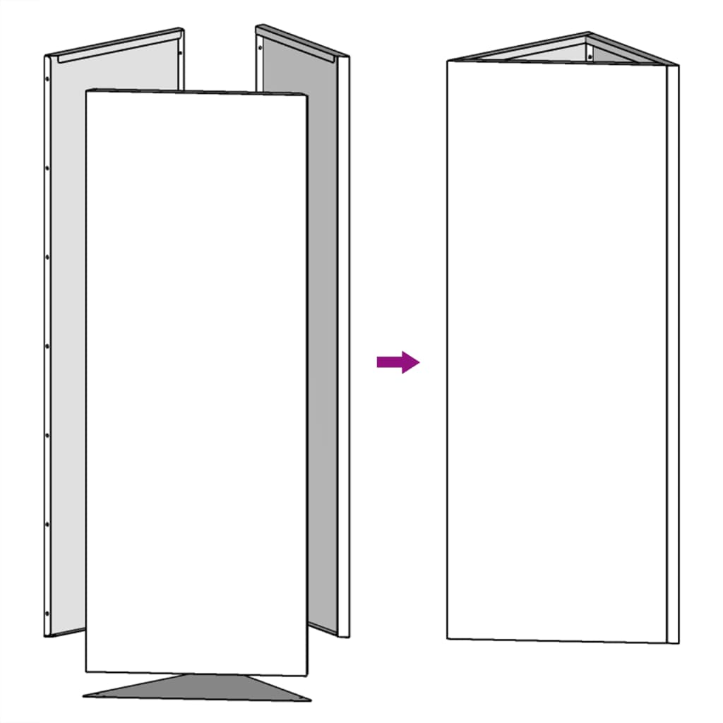 Vrtne sadilice 2 kom crne trokutaste 30x26x75 cm čelične