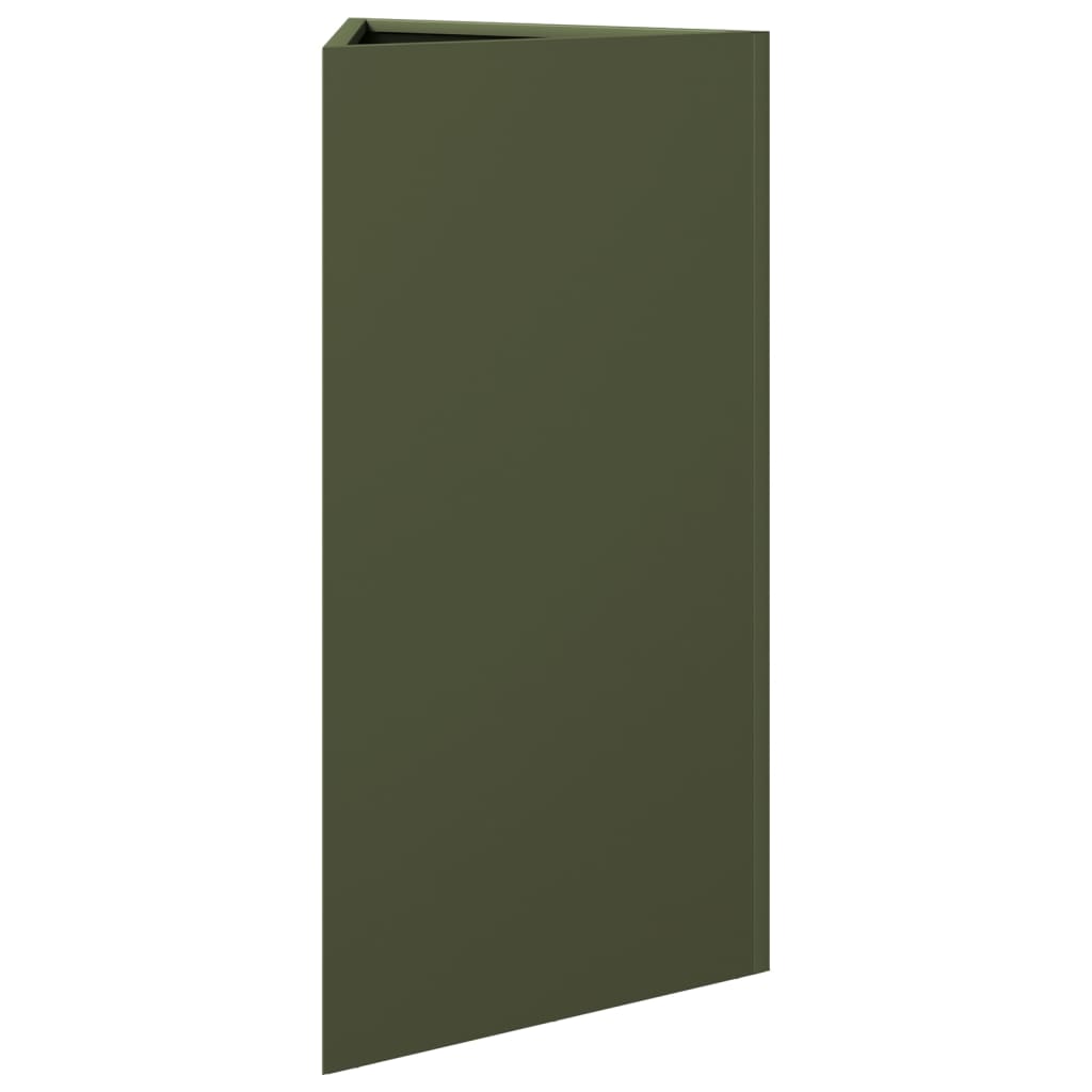 Vrtna sadilice 2kom maslinastozelena 40x34,5x75 cm čelična