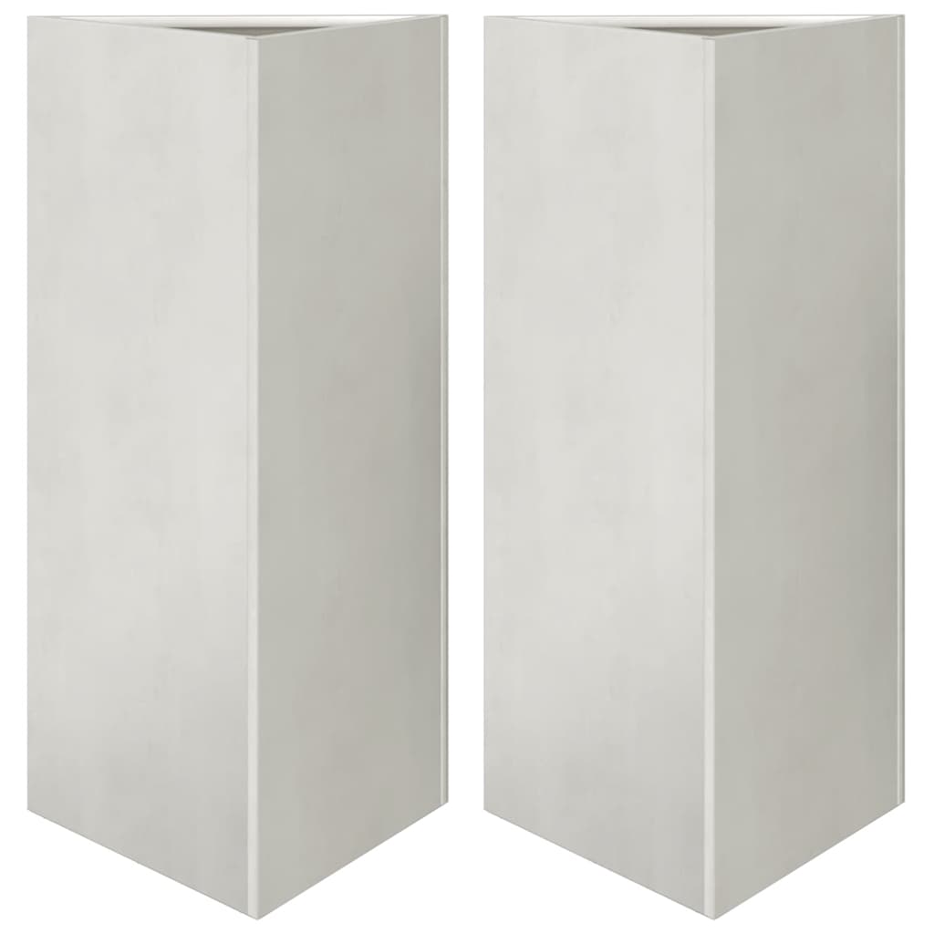 Vrtne sadilice 2kom trokutasta 40x34,5x75cm od nehrđajućeg čelika