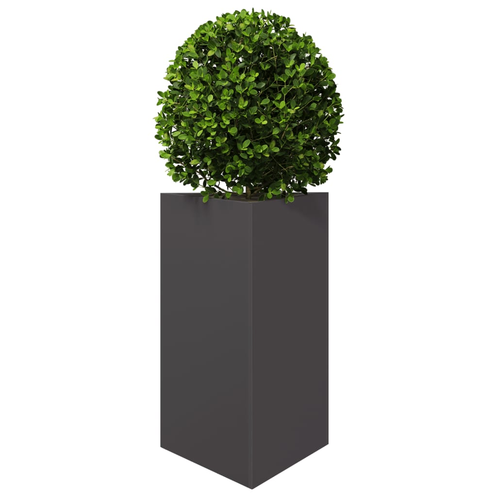 Vrtna sadilica crna trokutasta 50x43x75 cm čelična