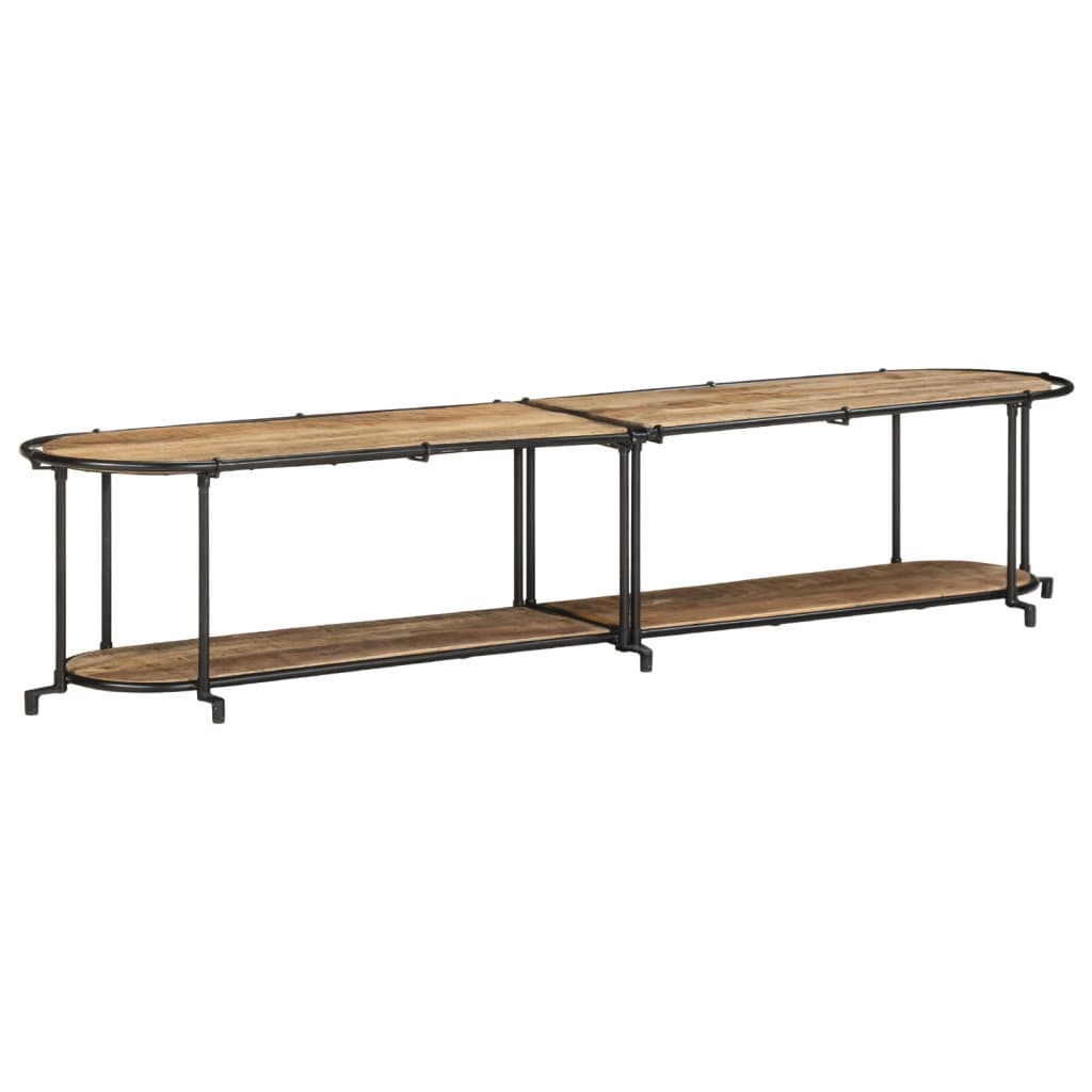 TV ormarić 200x42x40 cm od masivnog grubog drva manga