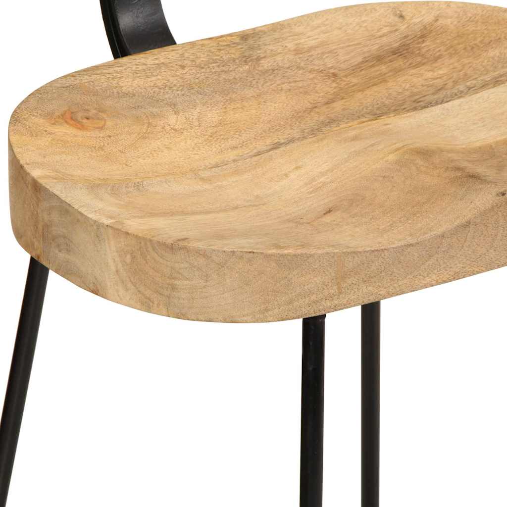 Barski stolci 2 kom 49x43x88 cm masivnog drva manga