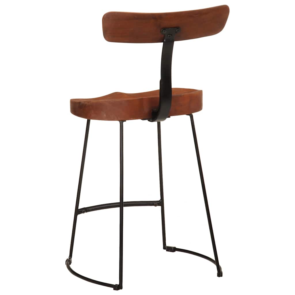 Barski stolci 2 kom 49x43x79 cm masivnog drva manga