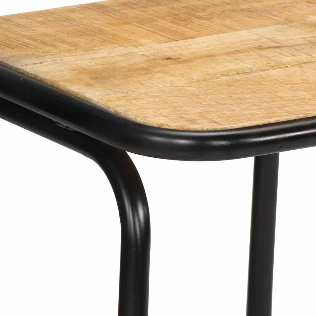 Barske stolice 2 kom 46x35,5x80 cm puno drvo grubo mango