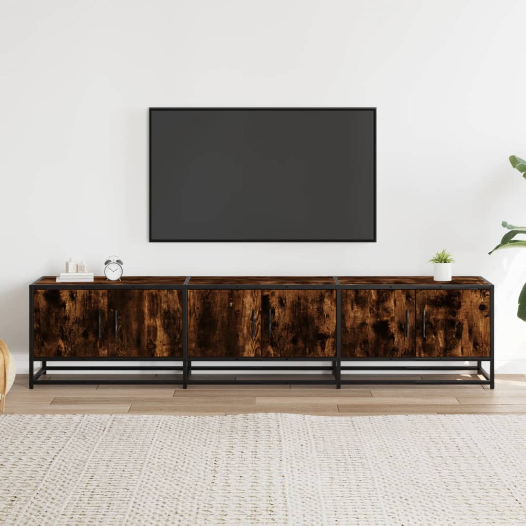 TV ormarić boja dimljenog hrasta 180x35x41 cm konstruirano drvo