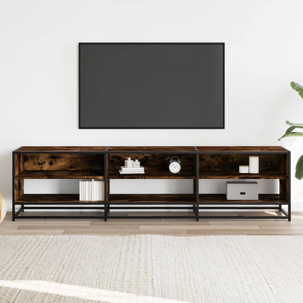 TV ormarić boja dimljenog hrasta 180x40x46 cm konstruirano drvo
