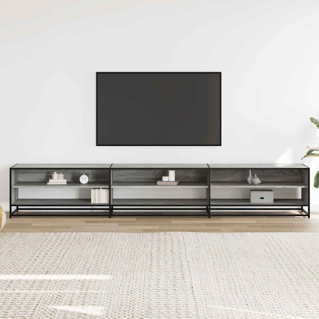 TV ormarić sivi Sonoma 270x40x46 cm izrađeno drvo