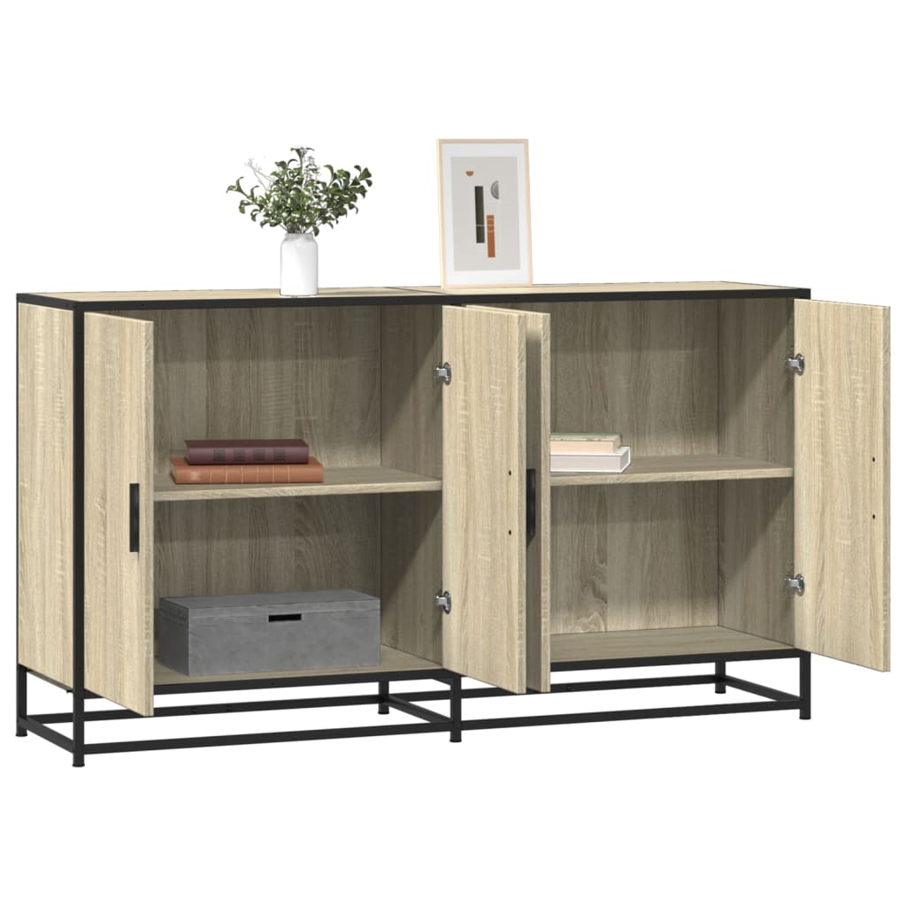 Komoda sonoma hrast 134x35x76 cm izrađeno drvo