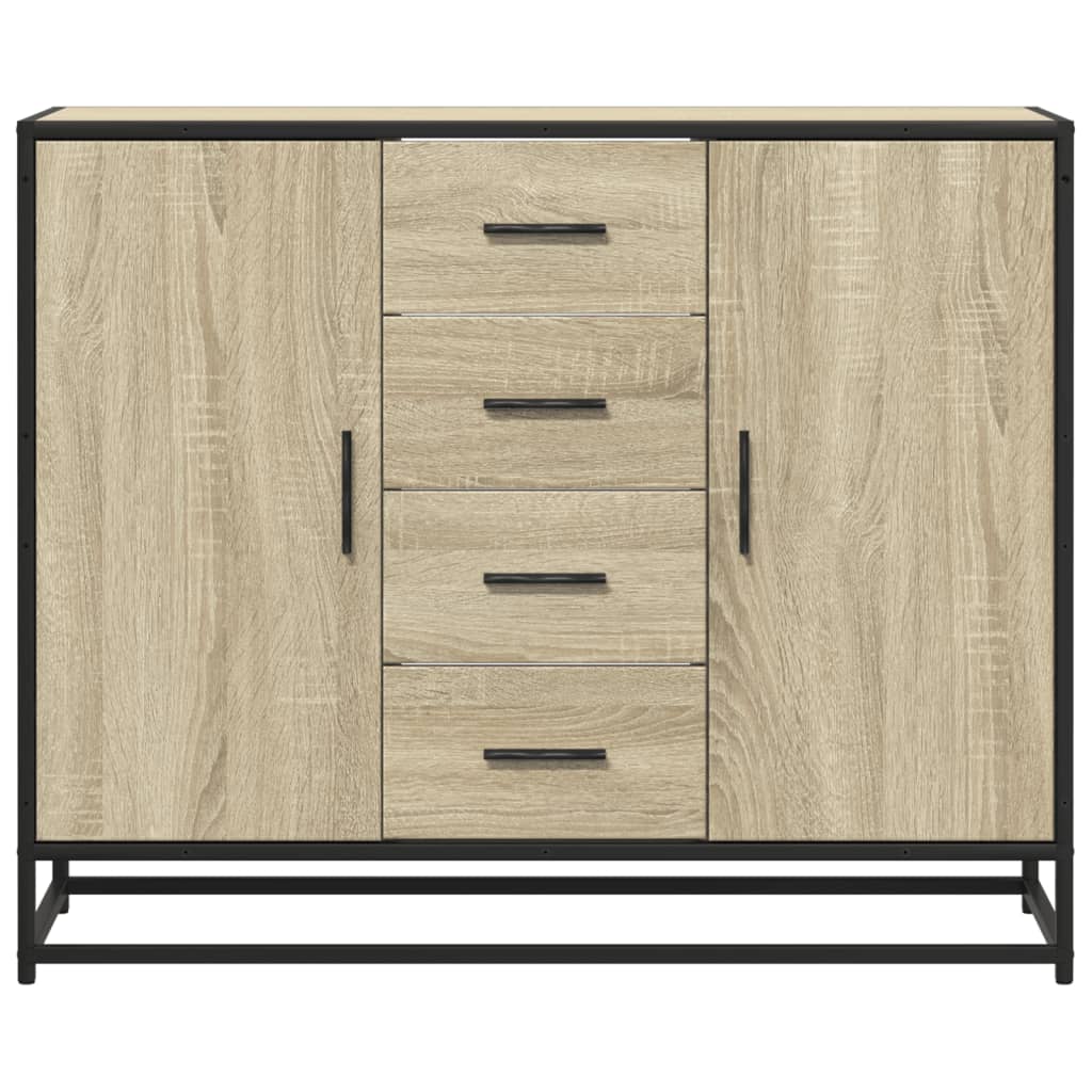 Komoda sonoma hrast 92x35x76 cm izrađeno drvo
