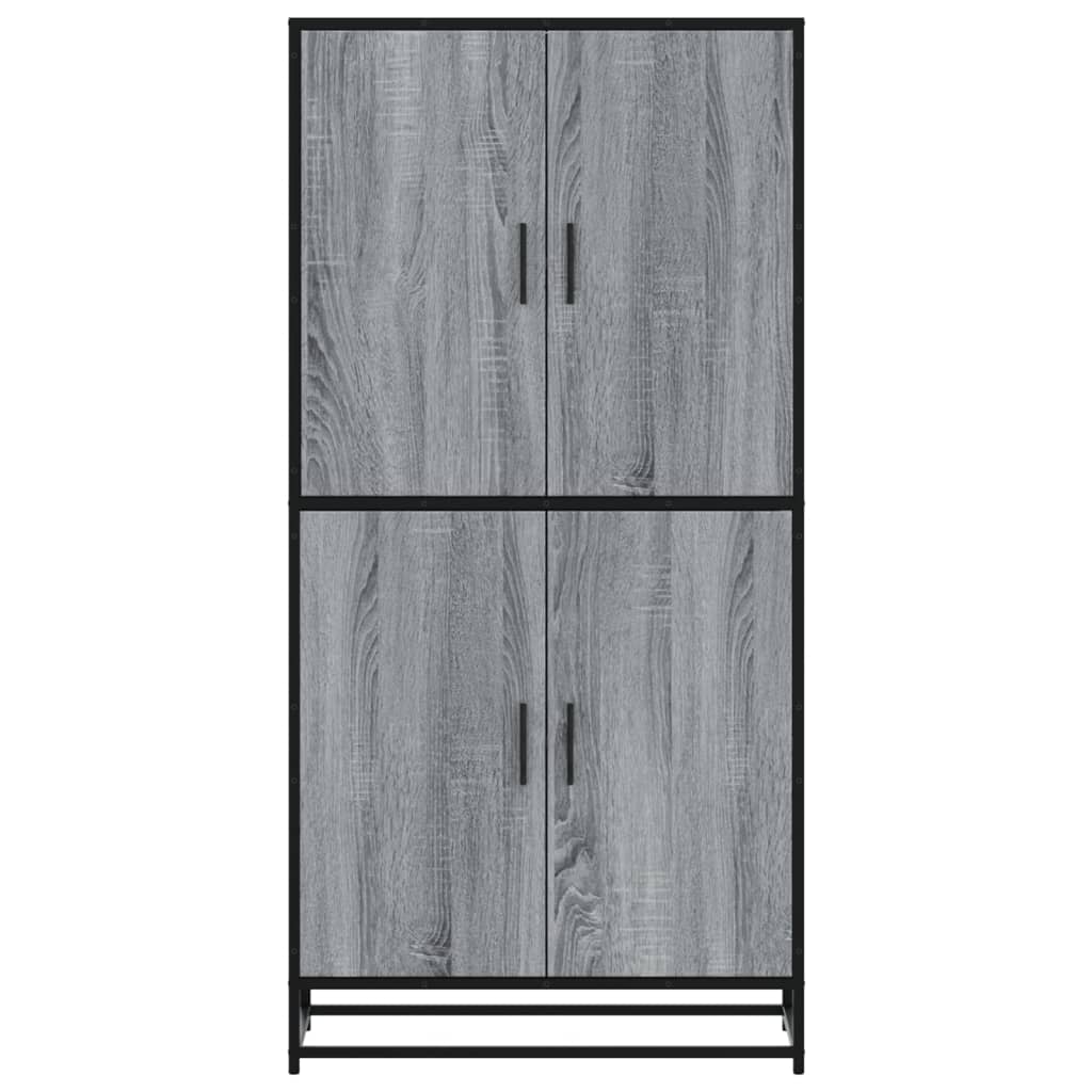 Visoka ploča siva Sonoma 68x35x139 cm Konstruirano drvo