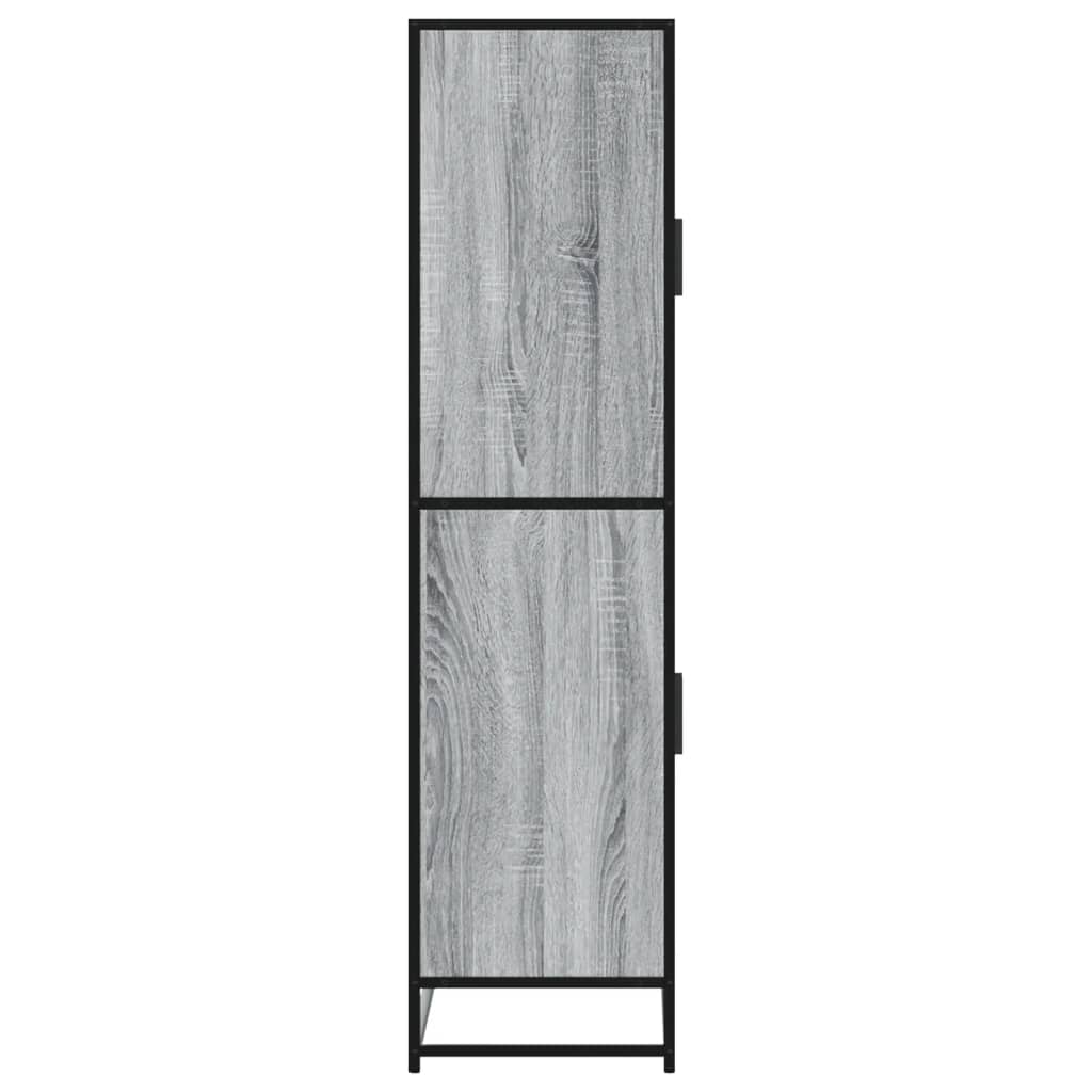 Visoka ploča siva Sonoma 68x35x139 cm Konstruirano drvo