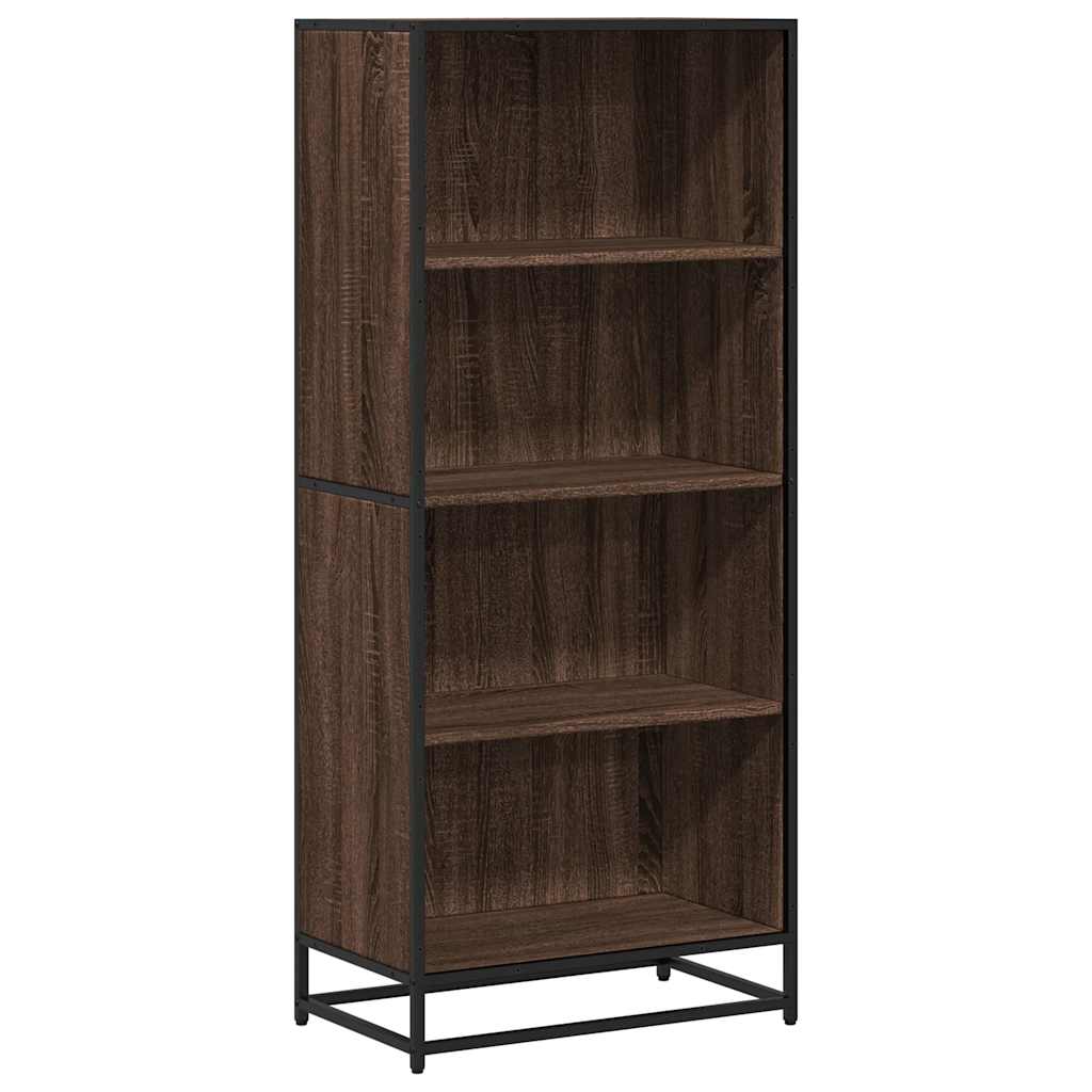 Polica za knjige smeđi hrast 60x35x139 cm izrađeno drvo