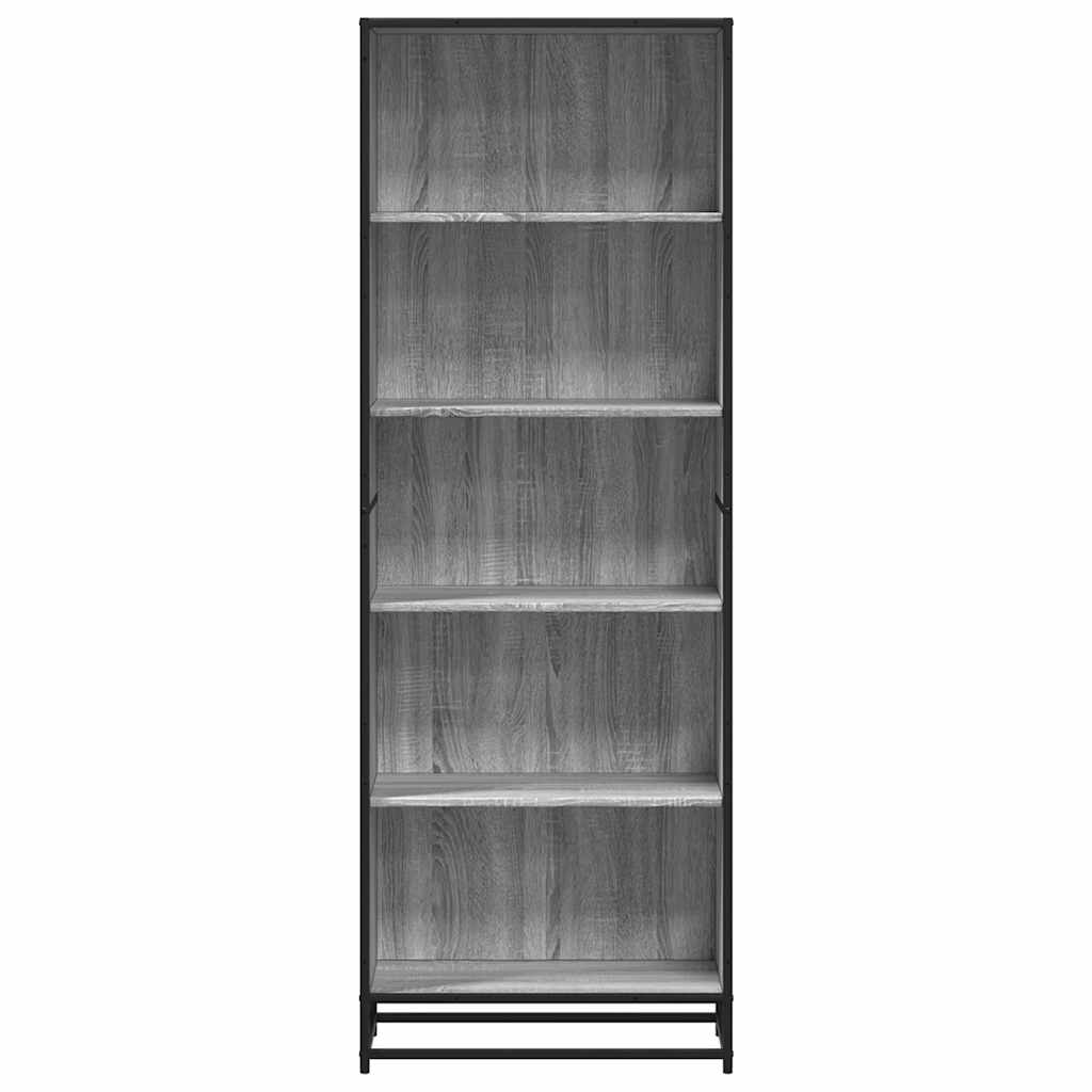 Polica za knjige siva Sonoma 60x35x170,5 cm izrađeno drvo
