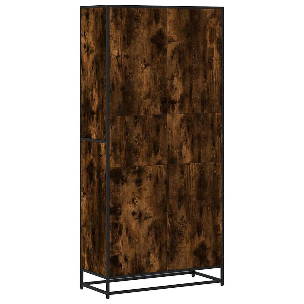 Polica za knjige dimljeni hrast 80,5x35x170,5 cm