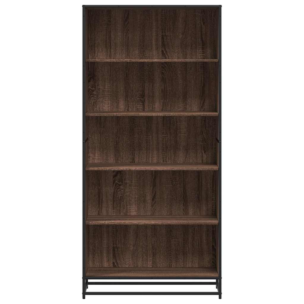 Polica za knjige smeđi hrast 80,5x35x170,5 cm izrađeno drvo