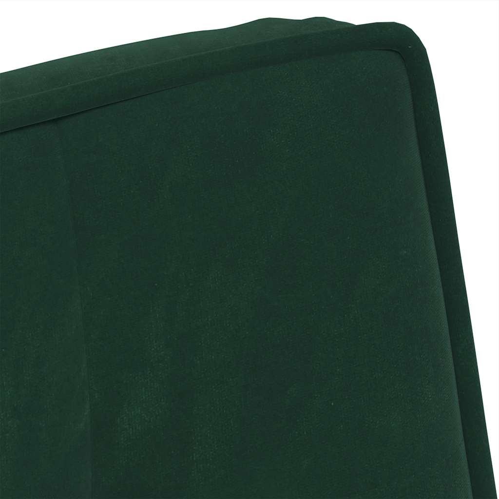Stolica za opuštanje tamno zelena 64x74x84 cm baršun
