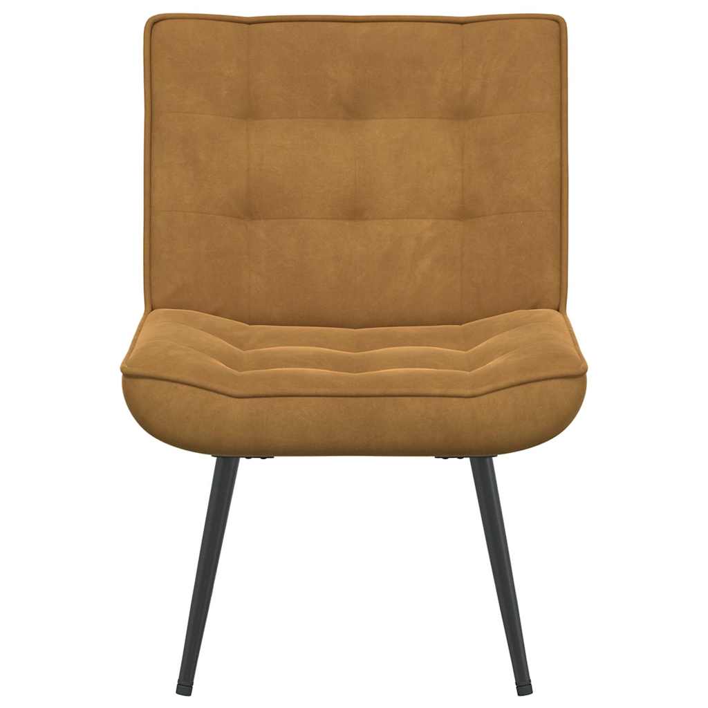 Stolica za opuštanje smeđa 64x74x84 cm baršun