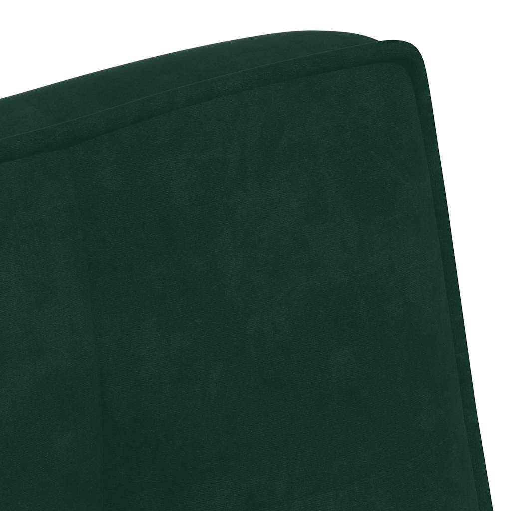 Klupa tamnozelena 110x74x84 cm baršun