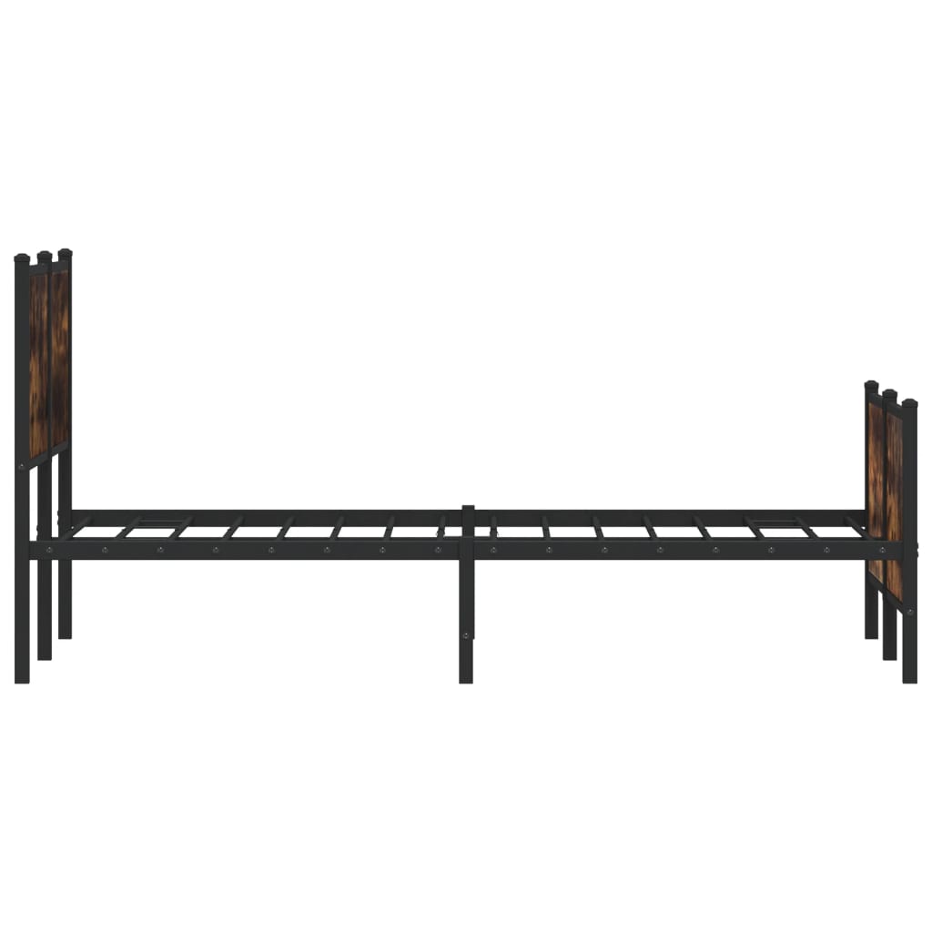 Metalni okvir kreveta bez madraca boja hrasta 160x200 cm