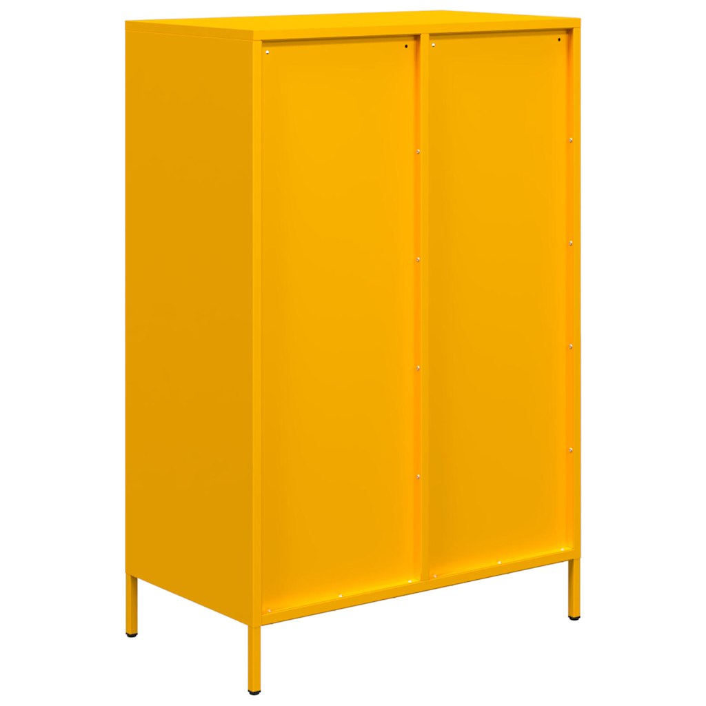 Visoka komoda boja senfa 68x39x101,5 cm od čelika