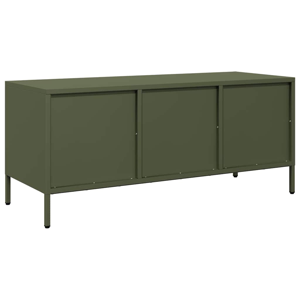TV ormarić maslinastozeleni 101,5 x 39 x 43,5 cm čelični