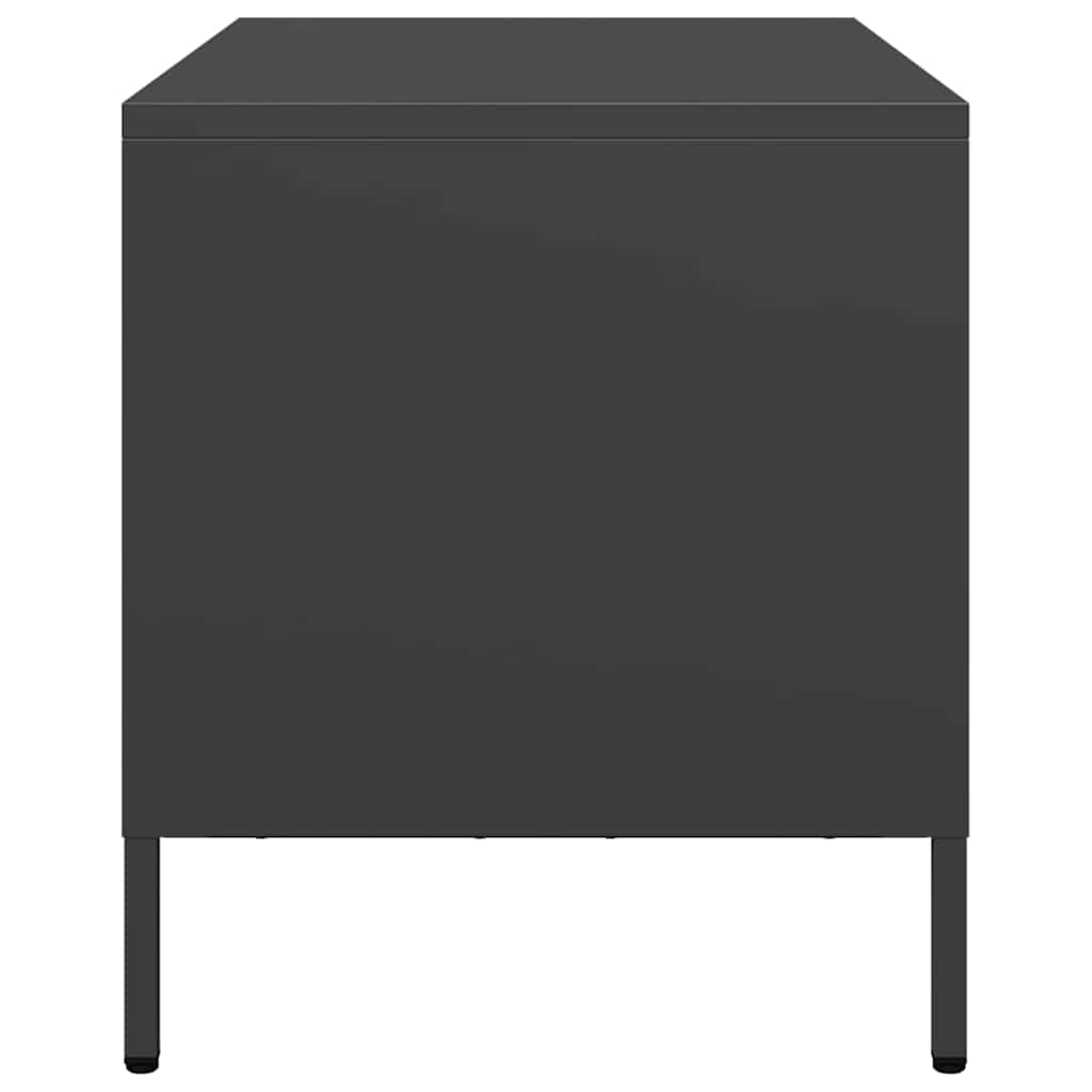 TV ormarić crni 68 x 39 x 43,5 cm hladno valjani čelik