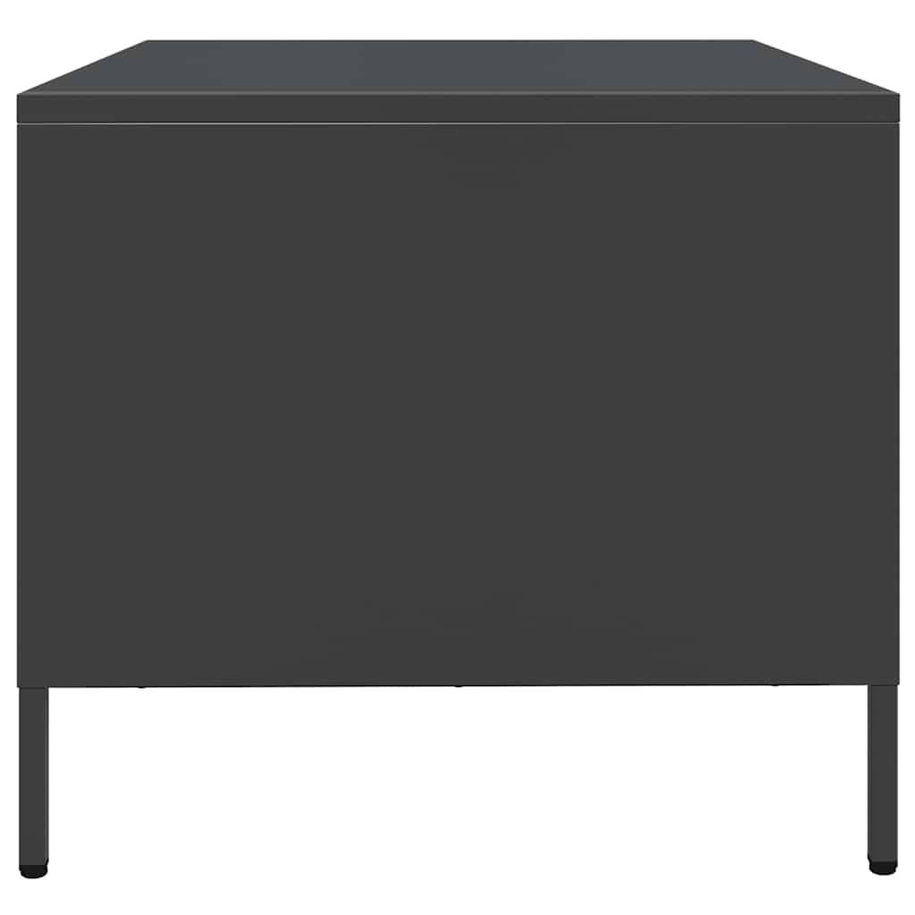 TV ormarić crni 68x50x43,5 cm hladno valjani čelik