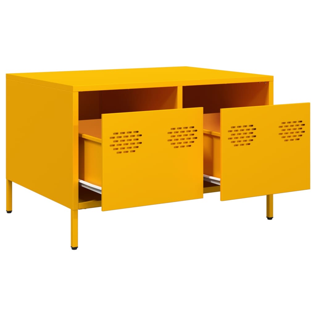 TV ormarić boja senfa 68x50x43,5 cm čelični