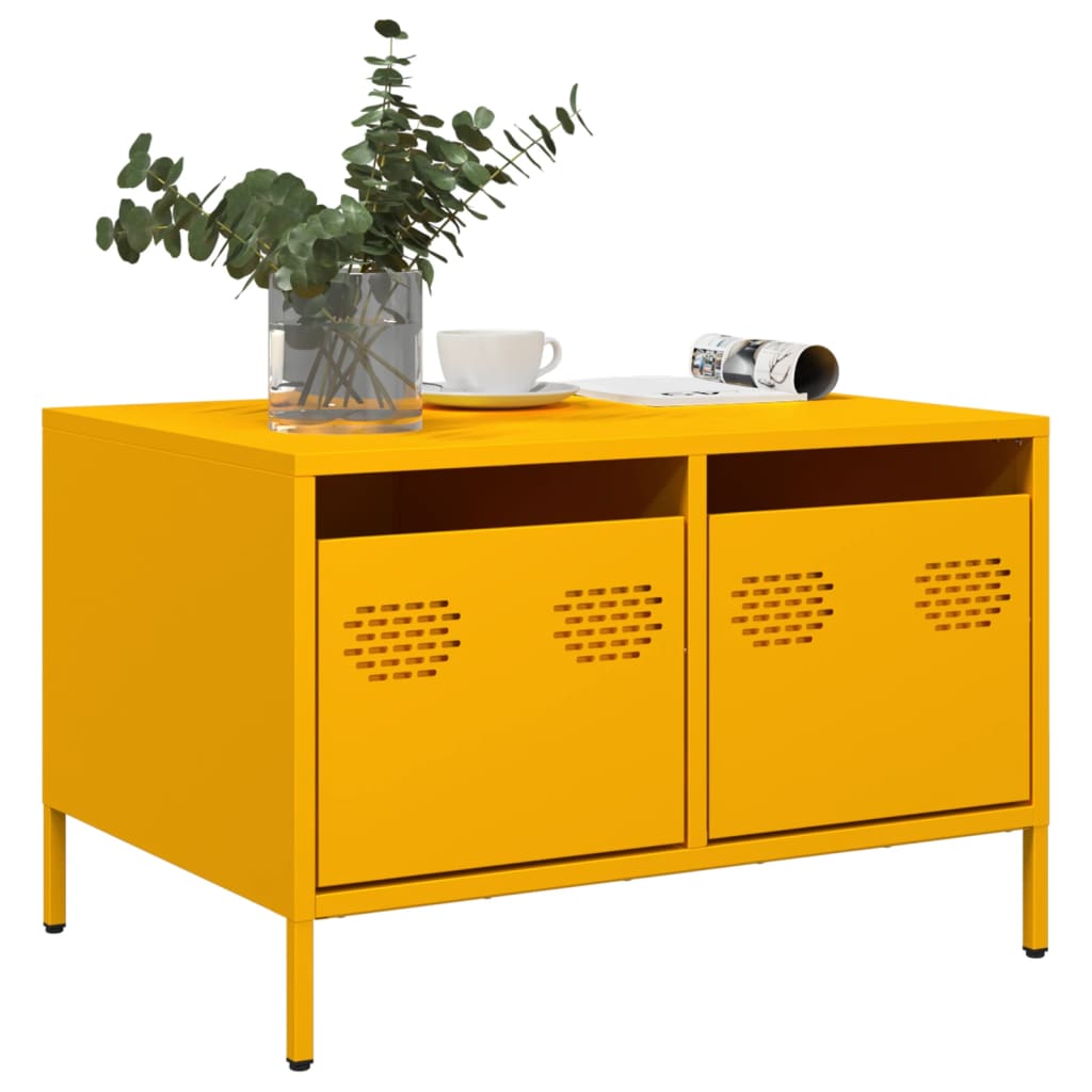 TV ormarić boja senfa 68x50x43,5 cm čelični