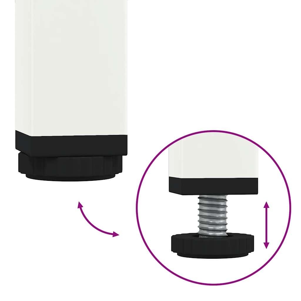 Komoda bijela 68x39x73,5 cm hladno valjani čelik
